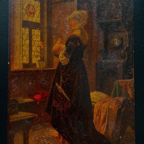 Malerei Mein einzig Glück Ed.Niezky Frau Kleid Baby Künstlerkarte 600149A TH D