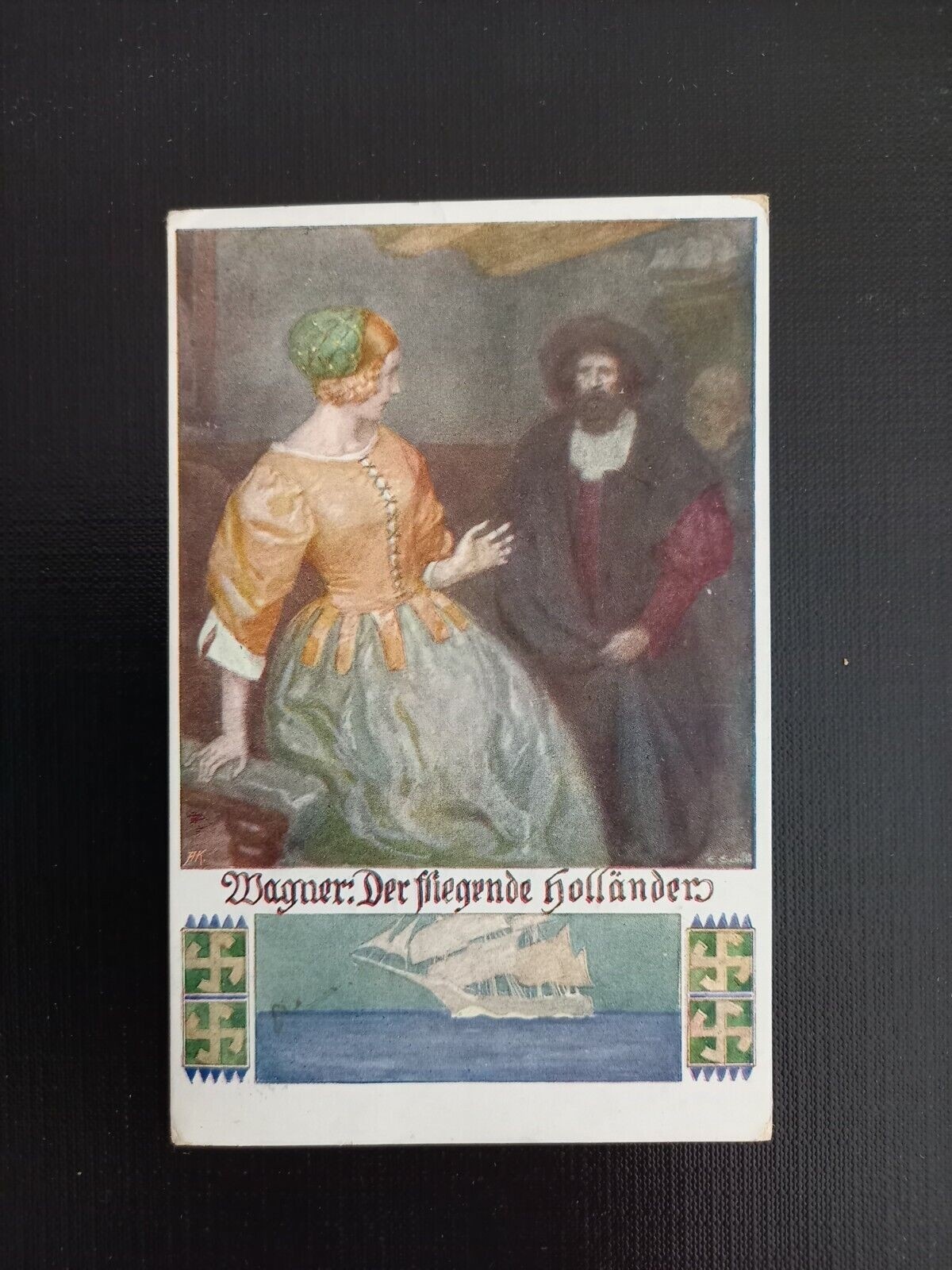 Ansichtskarte Wagner, Der fliegende Holländer, 402721 gr C