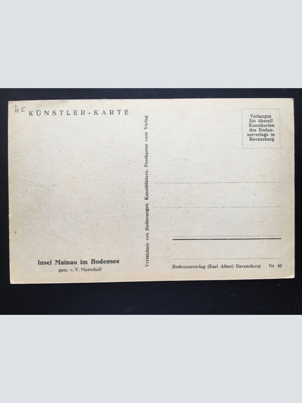 Insel Mainau im Bodensee (V.Marshall) - Schiffe - Künstlerkarte 180178 TH