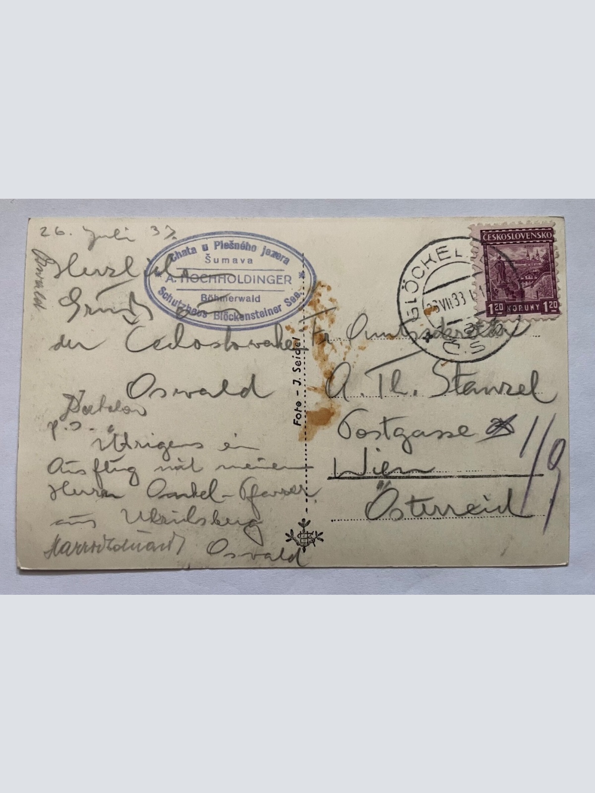 Plöckensteiner See Plekenštejnské Jezero Böhmerwald Tschechien 20271 K TH