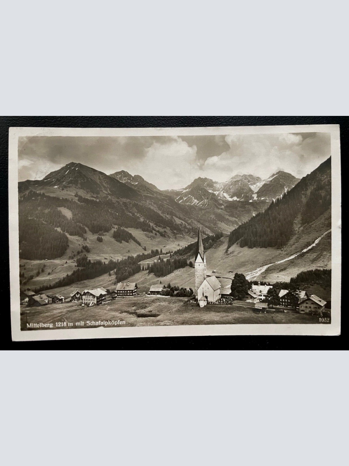 Mittelberg Schafalpköpfen Dorf Gebirge Berg Vorarlberg Österreich 600159A TH D