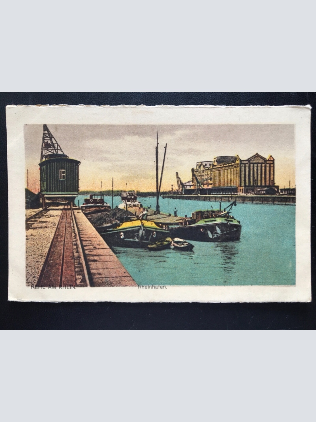 Kehl am Rhein - Rheinhafen - Schiffe Anlegestelle 180149 TH