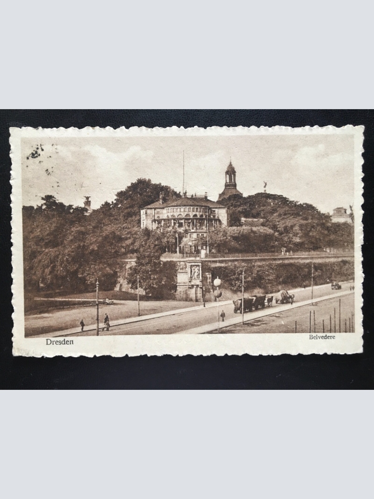 Dresden - Belvedere - Schloss - Pferdewagen Brücke 180159 TH
