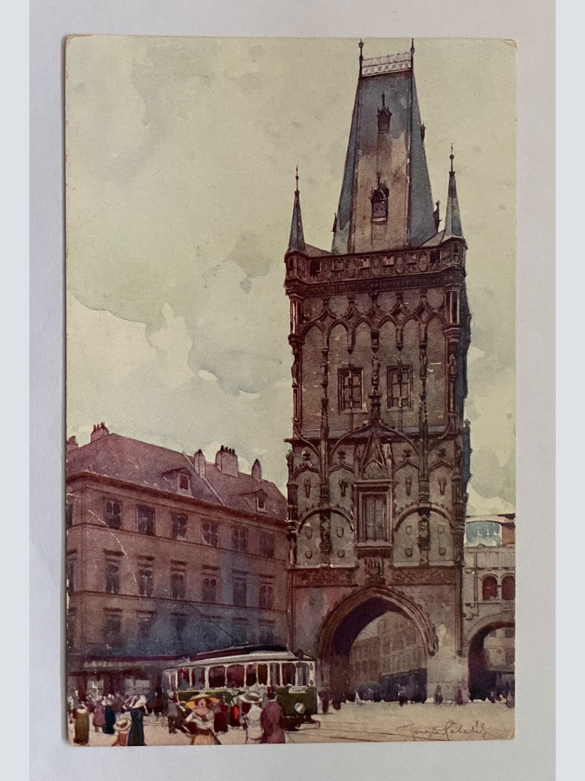 Prag Praha Prager Pulverturm Prašná Brána Tor Turm Stadt Tschechien 20065 K TH