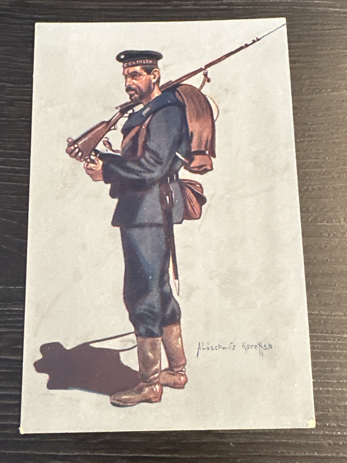 sign Alüschwitz Koreffski Matrose Kaiserliche Marine Sachsen Rotes Kreuz 8400 J