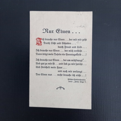 Spruchkarte Nur Einen ich brauche nur einen der mit mir geht 401127 gr A