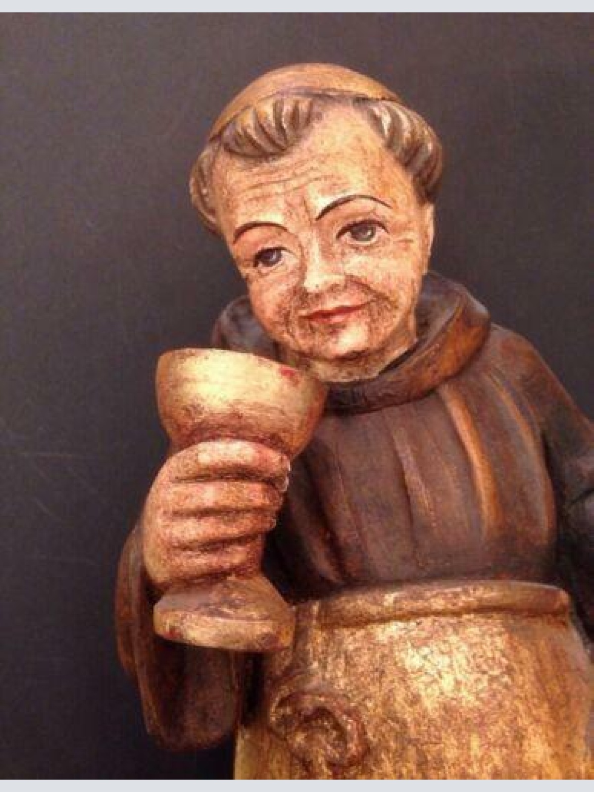 Mönch Holz handgeschnitzt ca. 40 cm Hoch 12479