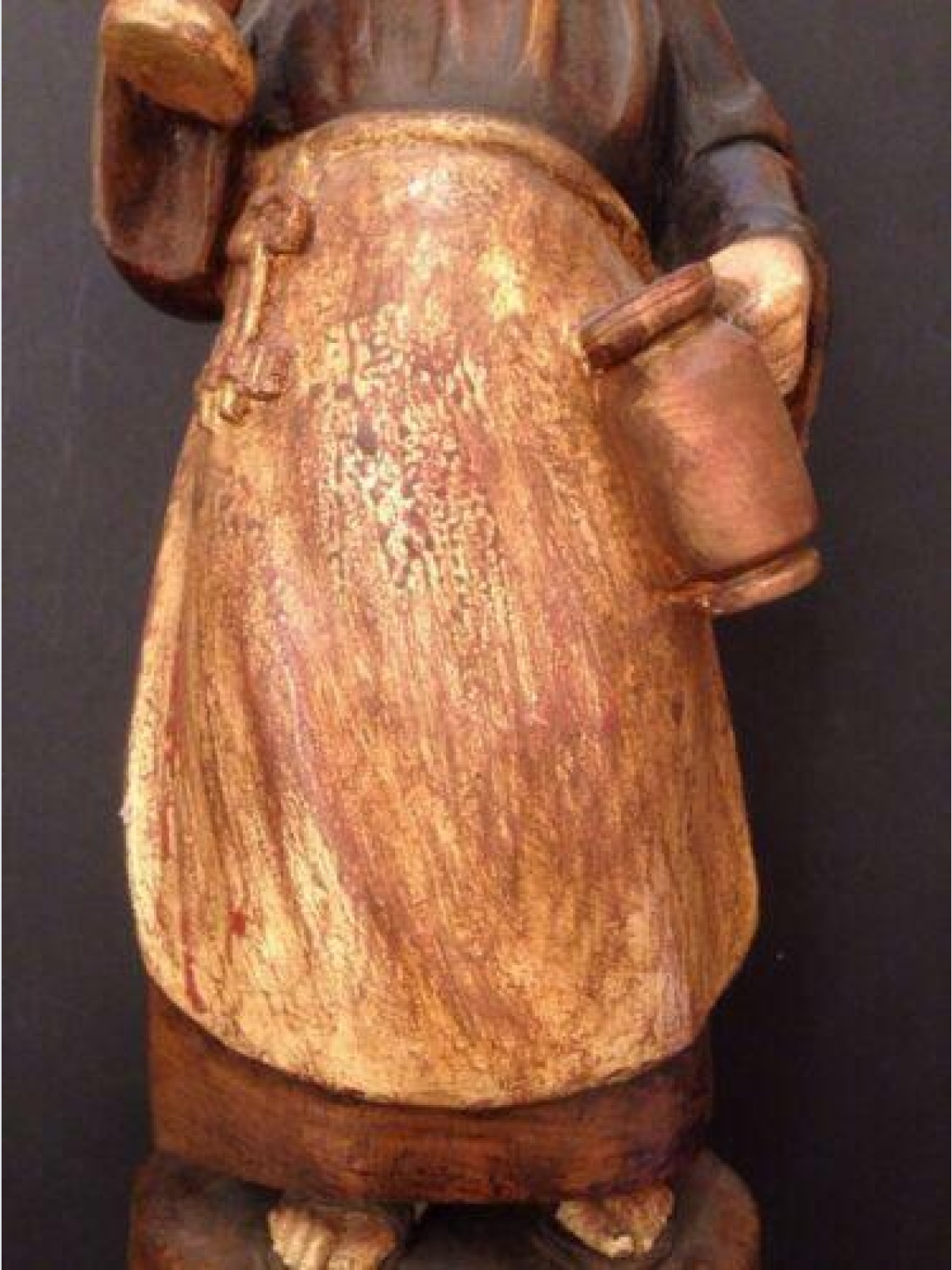 Mönch Holz handgeschnitzt ca. 40 cm Hoch 12479