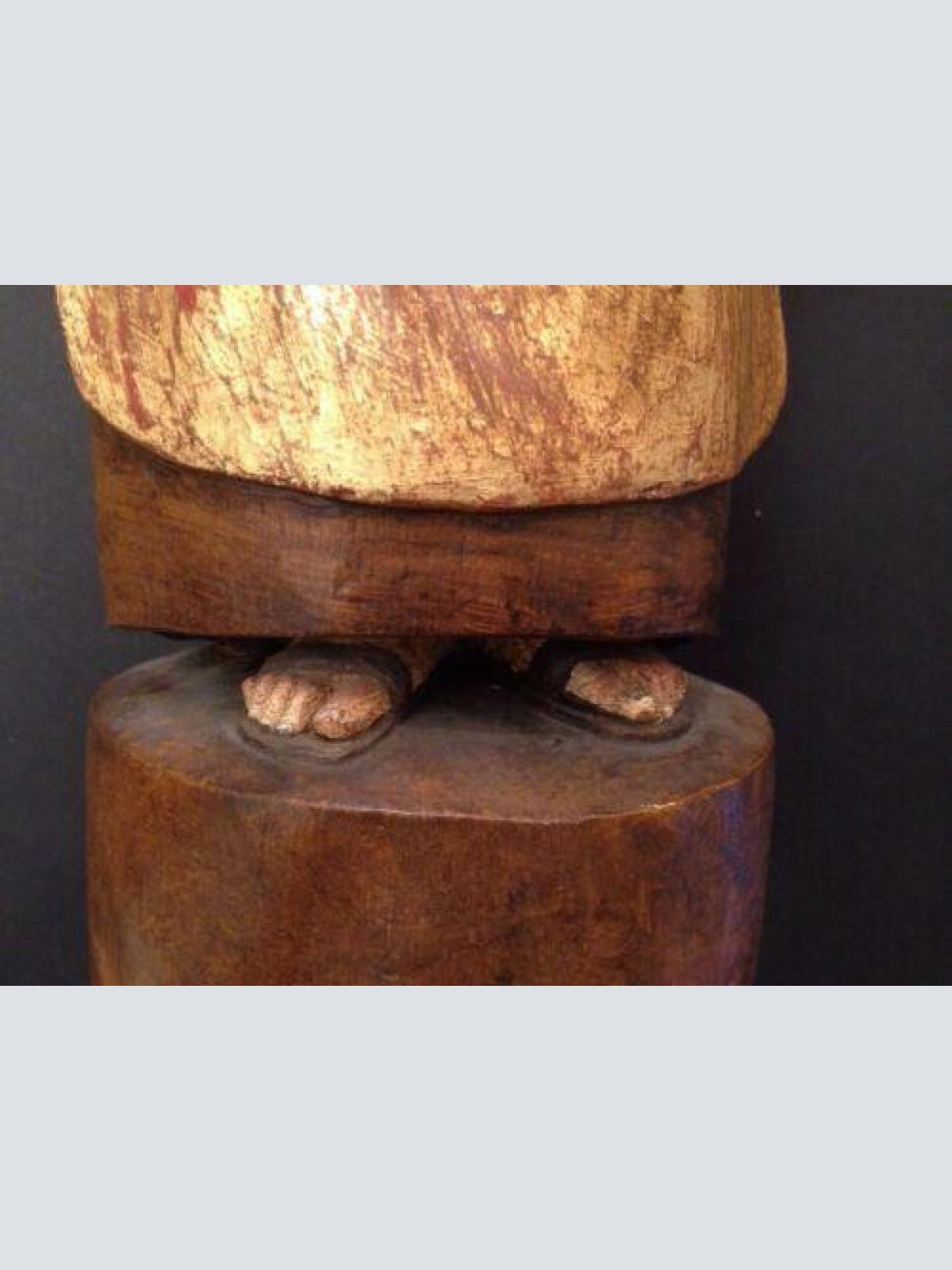 Mönch Holz handgeschnitzt ca. 40 cm Hoch 12479