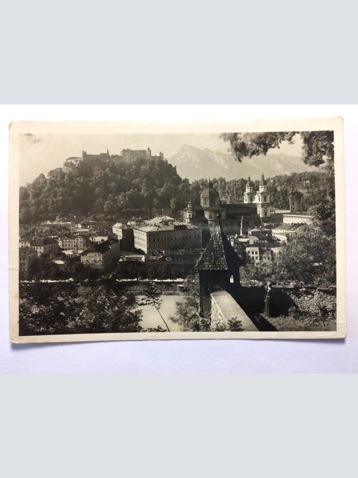 Salzburg - Blick auf Festung vom Kapuzinerberg 50009 TH