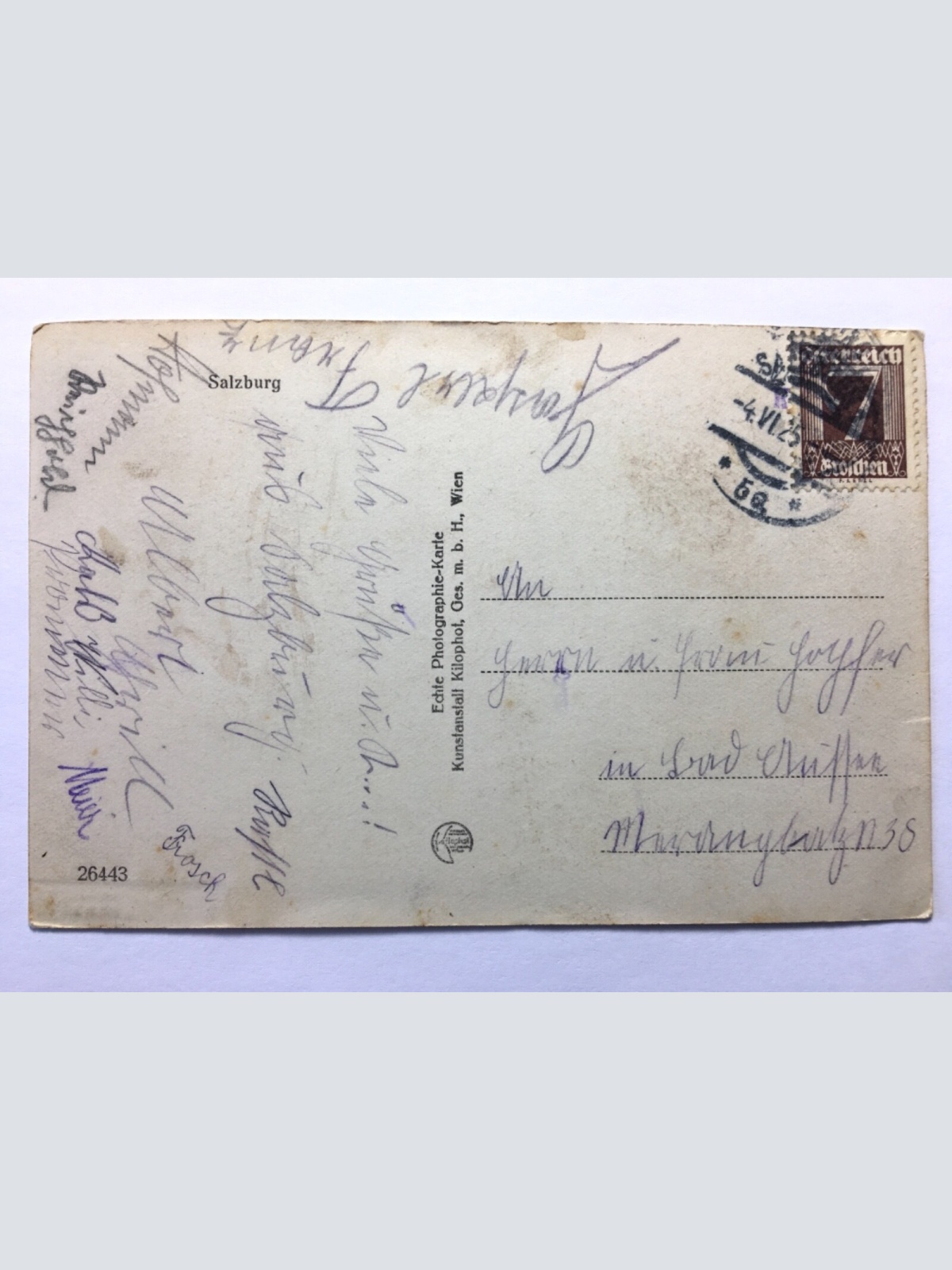 Salzburg - Blick auf Festung vom Kapuzinerberg 50009 TH