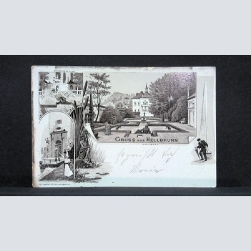 AK Gruß aus Hellbrunn Salzburg 1898 JW4321