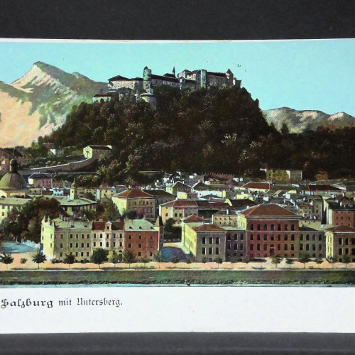 Salzburg mit Untersberg Schloss Hohensalzburg JW165700