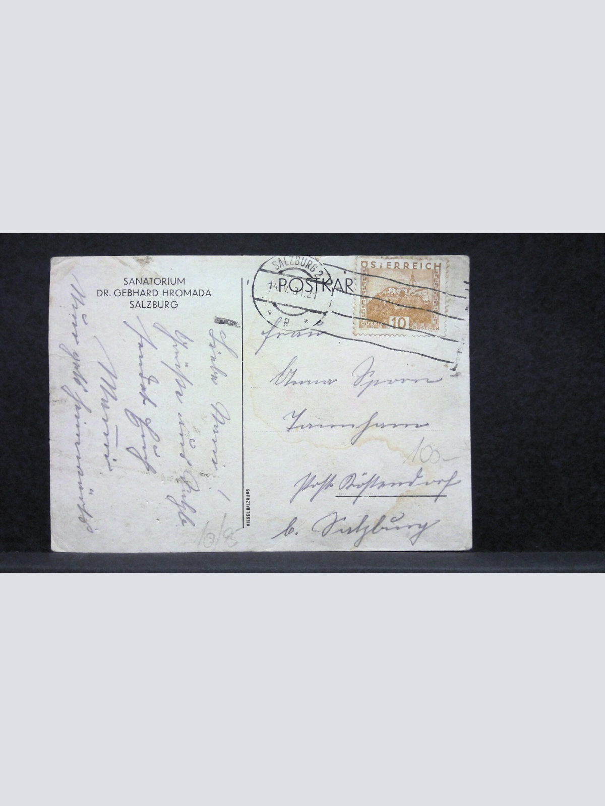 Sanatorium Gebhard Hromada Salzburg JW165725