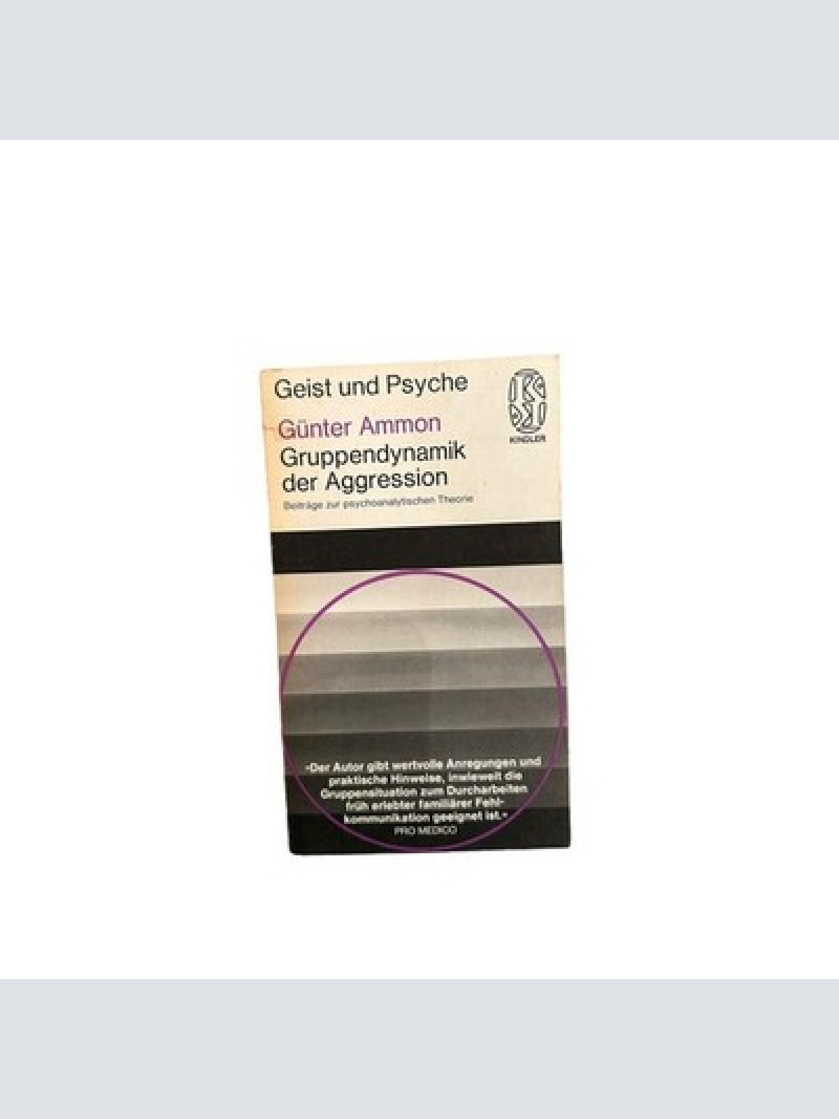 7076 Ammon GRUPPENDYNAMIK DER AGGRESSION: BEITRÄGE Z. PSYCHOANALYT. THEORIE