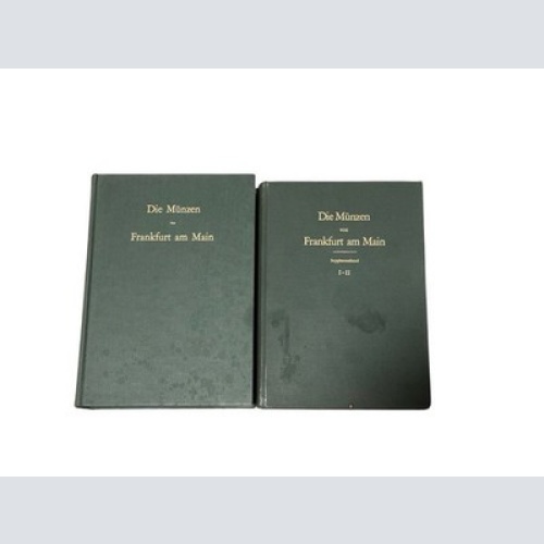 2992 Paul Joseph DIE MÜNZEN VON FRANKFURT AM MAIN SUPPLEMENTBAND I+II HC +Abb