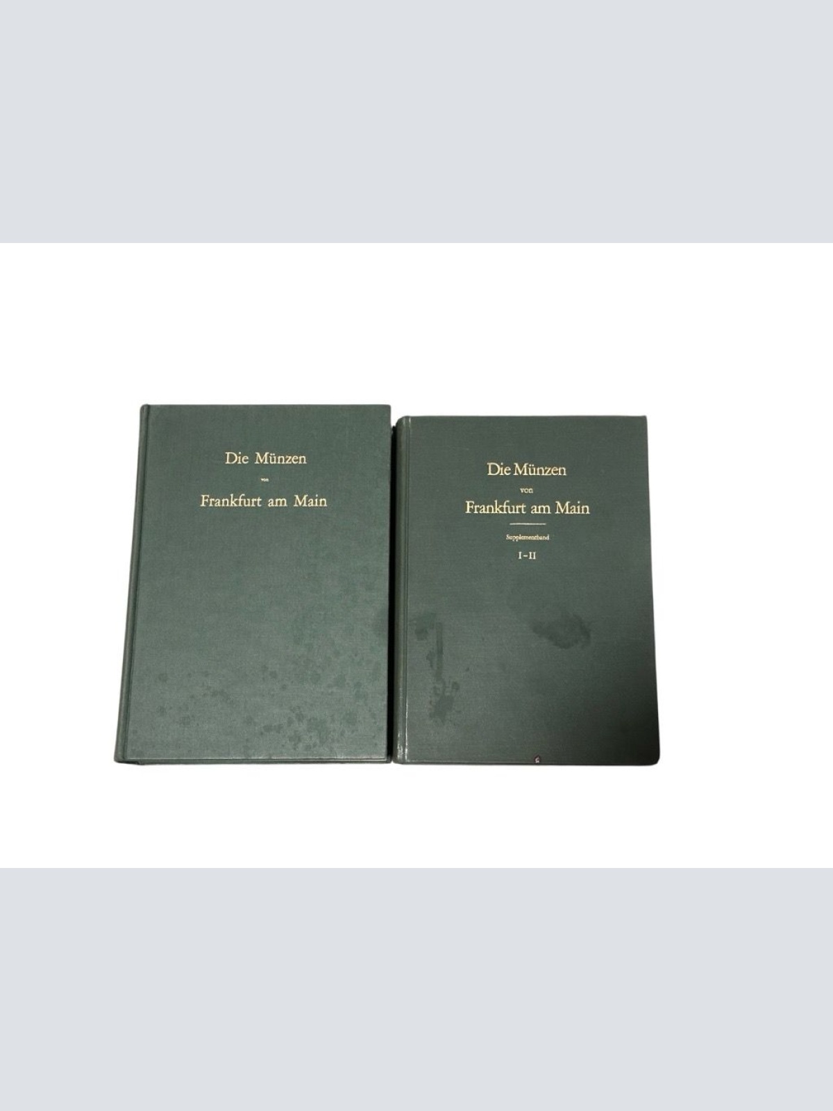 2992 Paul Joseph DIE MÜNZEN VON FRANKFURT AM MAIN SUPPLEMENTBAND I+II HC +Abb