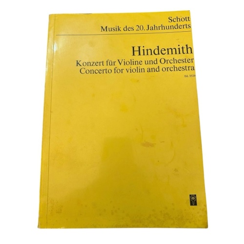 Konzert für Violine und Orchester 1939 (Noten). Concerto for violin and orchestr