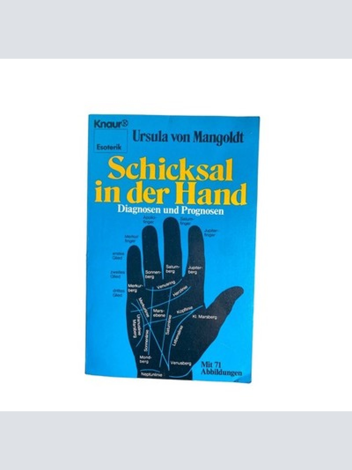 Ursula von Mangoldt SCHICKSAL IN DER HAND Diagnosen u. Prognosen +Abb