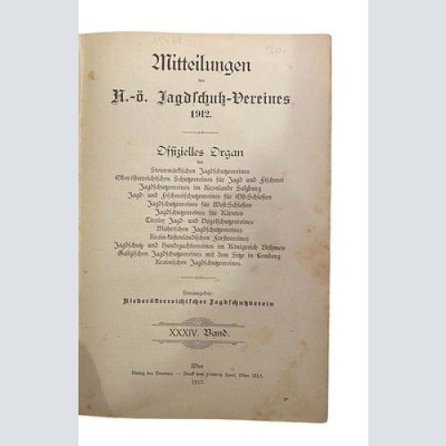 1176 Niederösterreichischer Jagdschutzverein MITTEILUNGEN DES N.-Ö. JAGDSCHUTZ