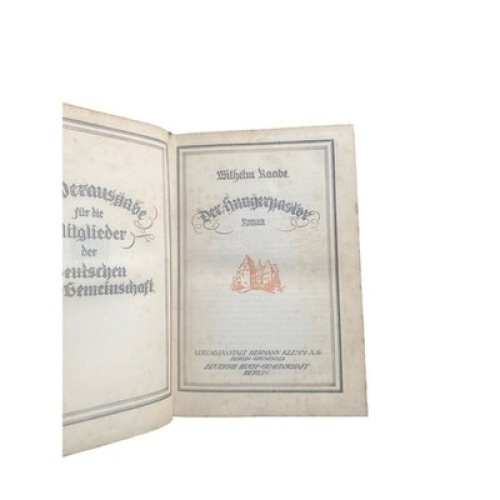4599 Wilhelm Raabe DER HUNGERPASTOR. SONDERAUSGABE FÜR DIE MITGLIEDER DER DEU