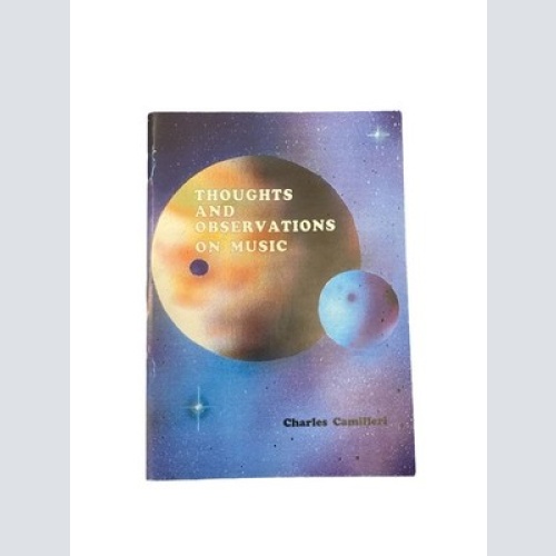 1957 Charles Camilleri THOUGHTS AND OBSERVATIONS ON MUSIC