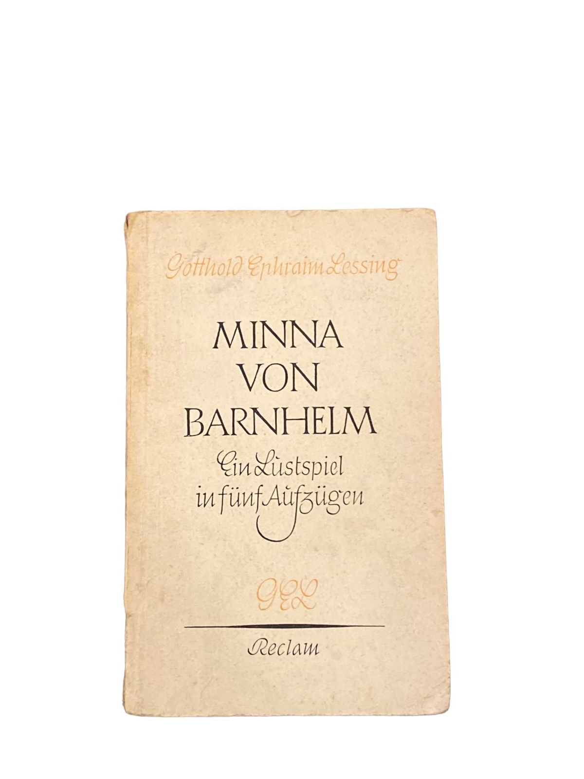 3719 Gotthold Ephraim Lessing MINNA VON BARNHELM Reclam