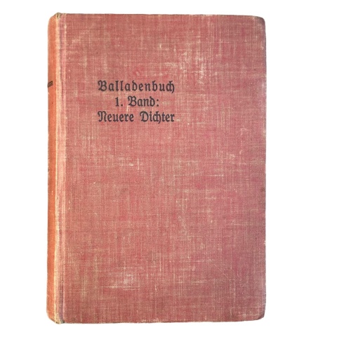 4816 Ohne Verfasserangabe BALLADENBUCH 1. BAND: NEUERE DICHTER. HAUSBÜCHEREI DER