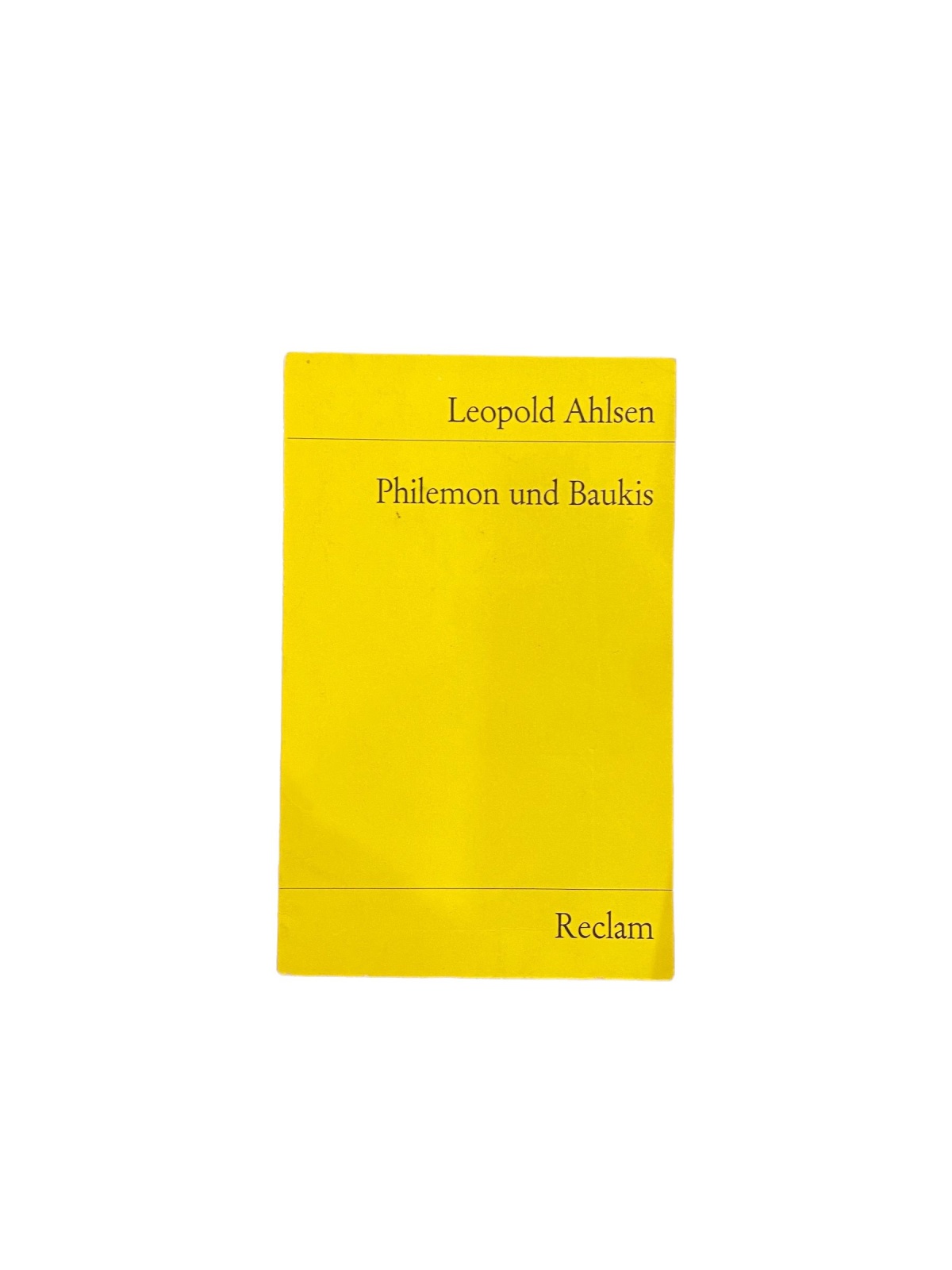 3104 Leopold Ahlsen PHILEMON UND BAUKIS Hörspiel Reclam