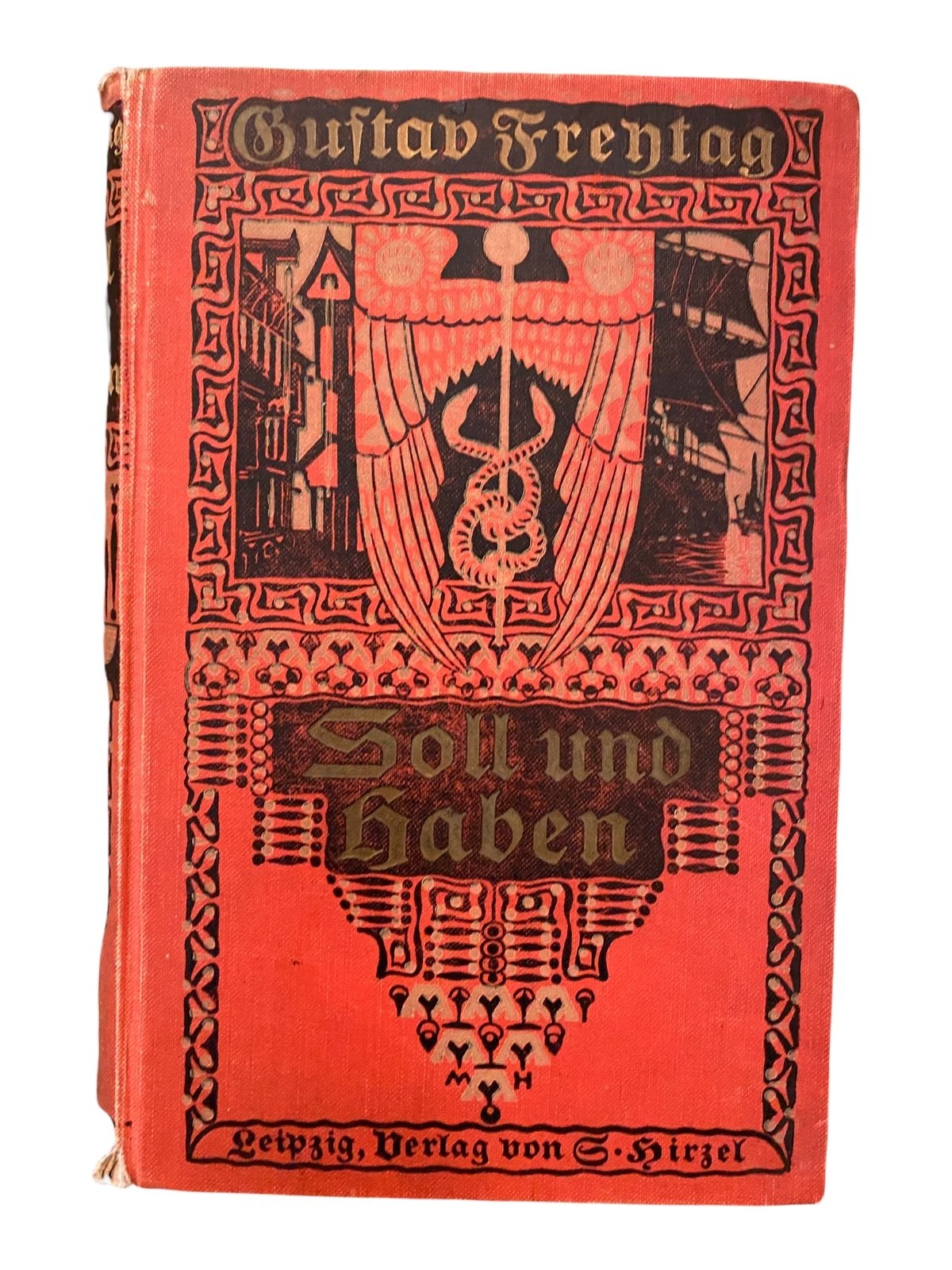 1808 Gustav Freytag SOLL UND HABEN Roman in sechs Büchern Zweiter Band HC