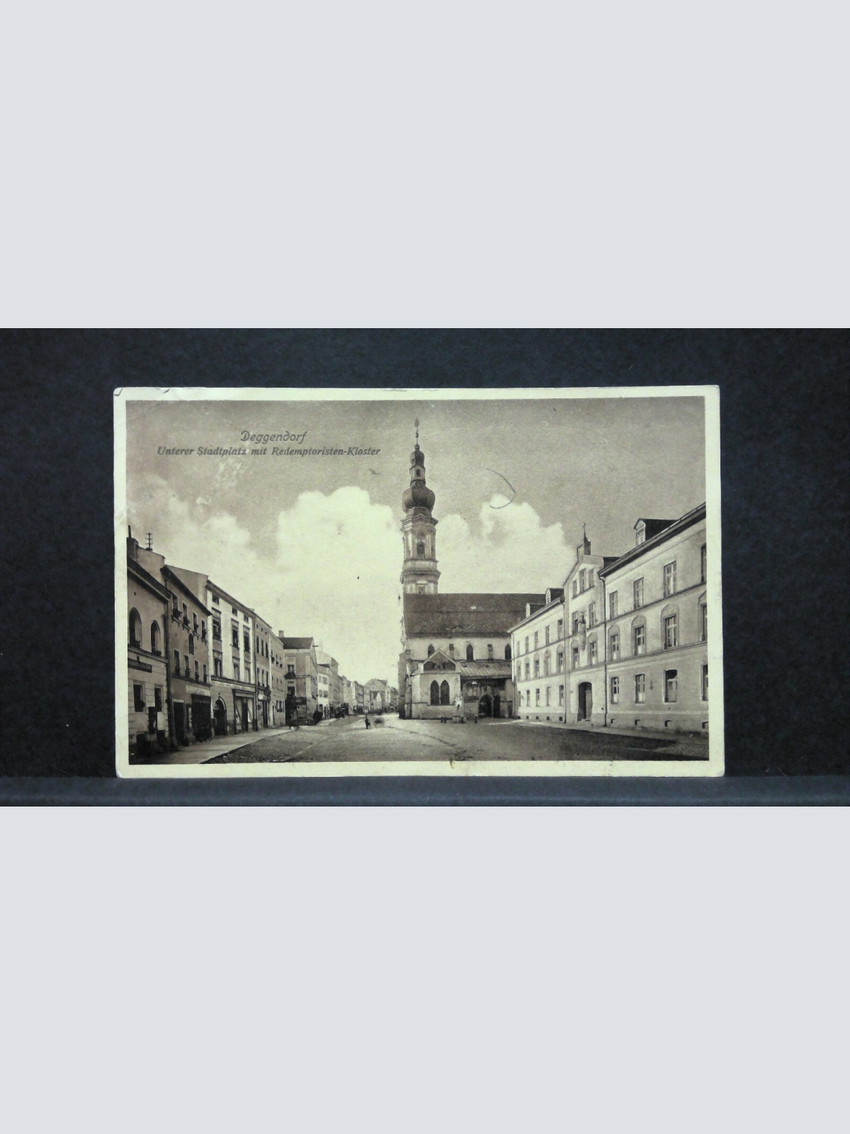 Deggendorf Unterer Stadtplatz mit Redemptoristen Kloster JW47134
