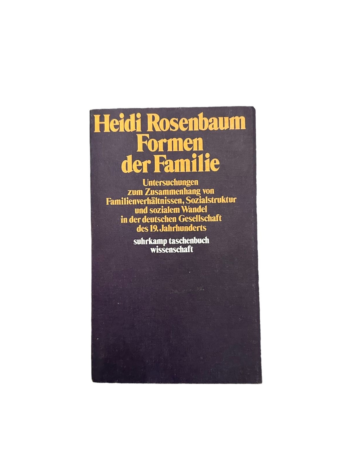 7120 Heidi Rosenbaum FORMEN DER FAMILIE +Ilus Suhrkamp