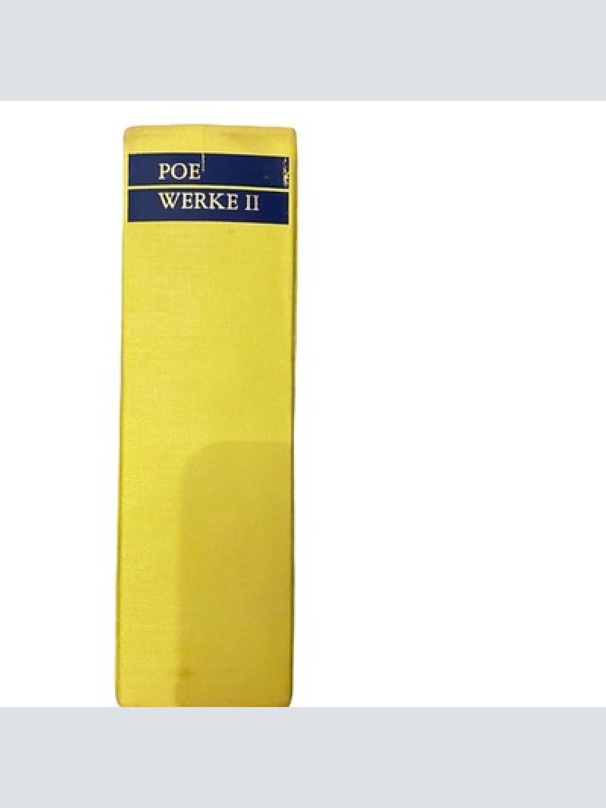 1092 Kuno Schuhmann und Hans Dieter Müller EDGAR ALLAN POE WERKE II