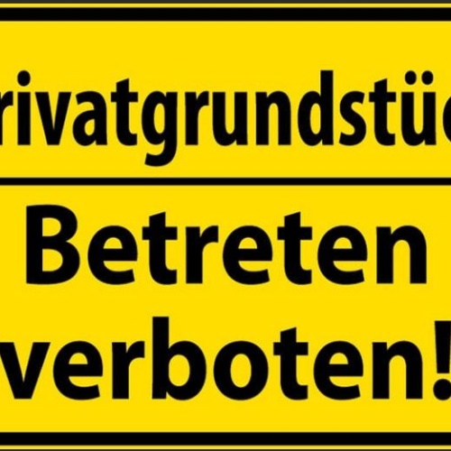 Nostalgie spruch schild  eigentum privatgrundstück betreten verboten 20x30