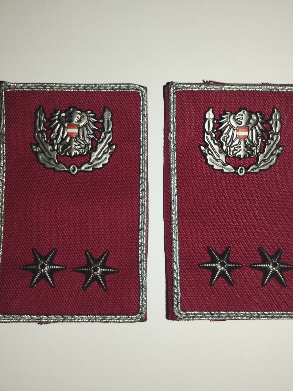 Dienstgrade Distinktionen Polizei Österreich Revierinspektor 1 Paar NEU