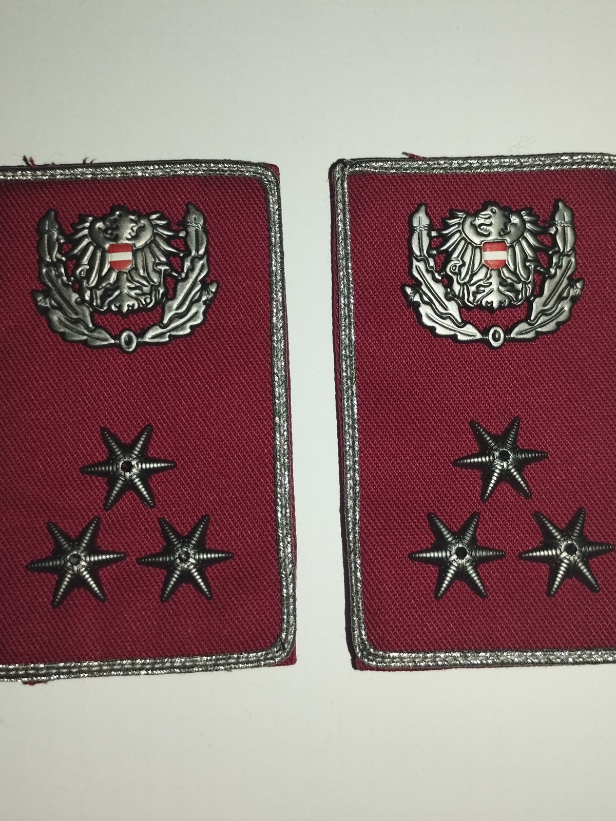 Dienstgrade Distinktionen Polizei Österreich Gruppeninspektor, 1 Paar NEU