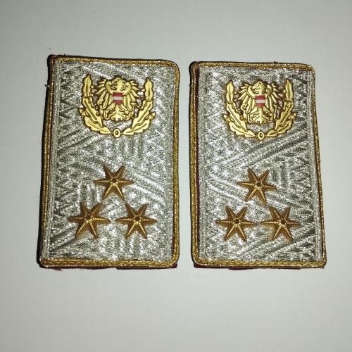 Dienstgrade Distinktionen Polizei Österreich Chefinspektor FGr7, 1 Paar NEU