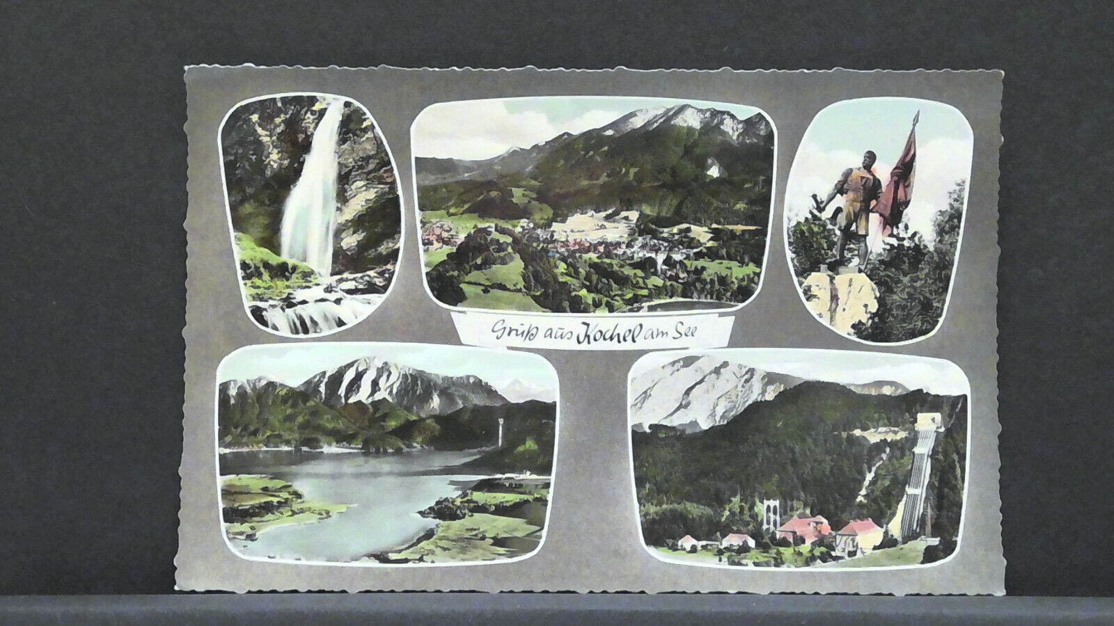 Gruß aus Kockl am See Wasserfall Kraftwerk Denkmal JW 4435 F